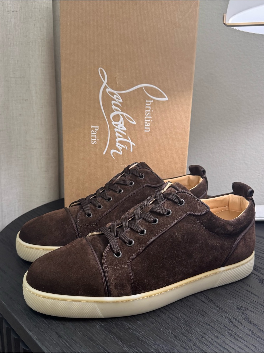 Christian Louboutin Rantulow Orlato Suede Brown Cosme 43.5